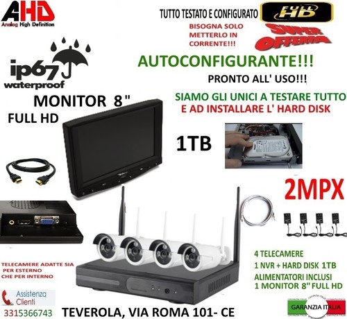 Kit wireless videosorveglianza - wireless,