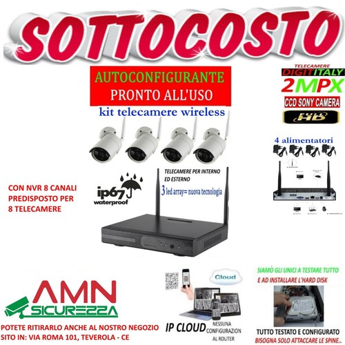 Kit wireless videosorveglianza - wireless,
