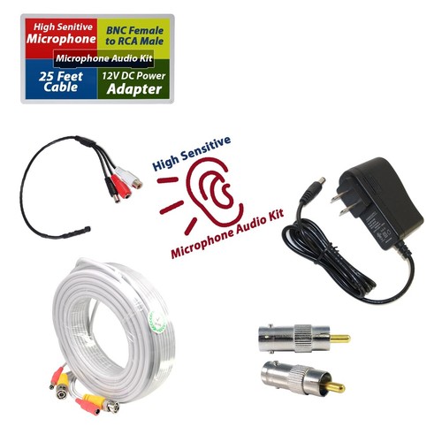 Evertech kit microfono cctv - evertech,