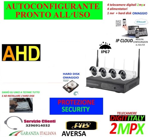 Kit wireless videosorveglianza - kit,