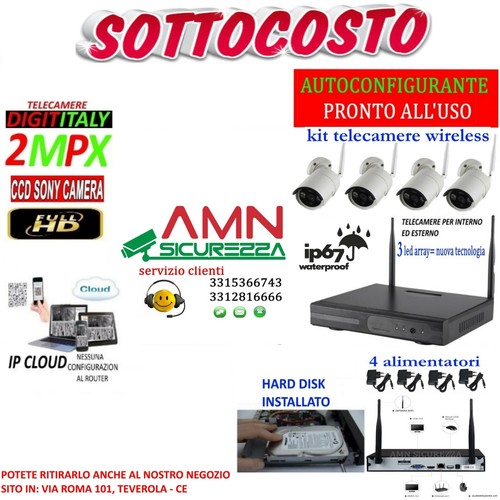 Kit wireless videosorveglianza - wireless,