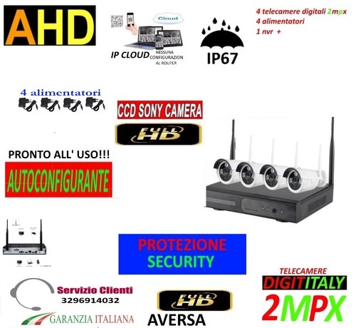 Kit wireless videosorveglianza - wireless,